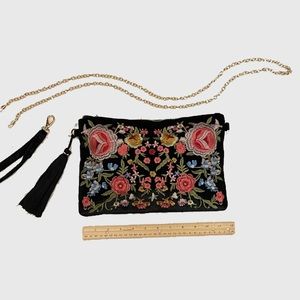 Boho embroidery purse